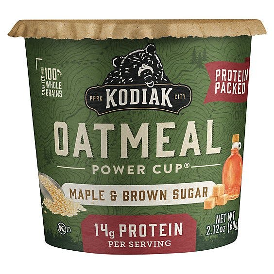 Is it Milk Free? Kodiak Oatmeal Cup Mpl Brn Sug
