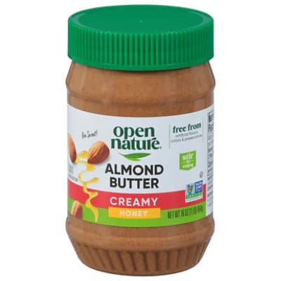 Open Nature Almond Butter Creamy Honey