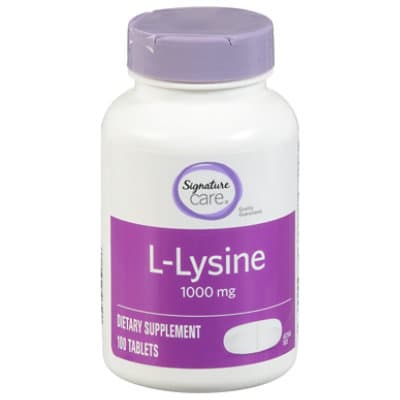 Signature Care L Lysine Hci Dietary Supplement