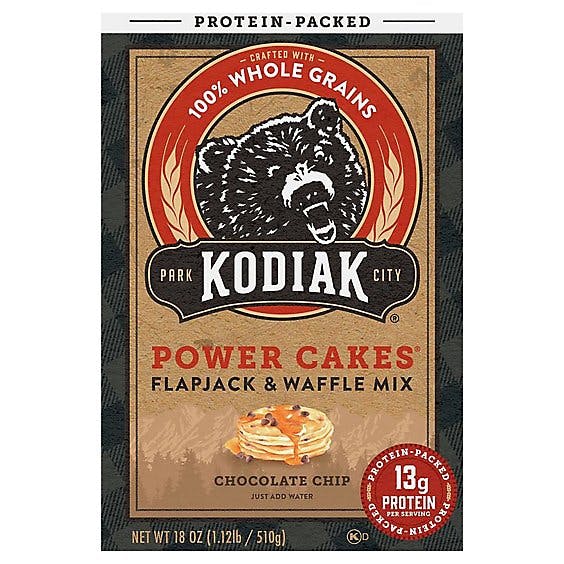 Is it Milk Free? Kodiak Cakes Power Cakes Chocolate Chip Flapjack & Waffle Mix