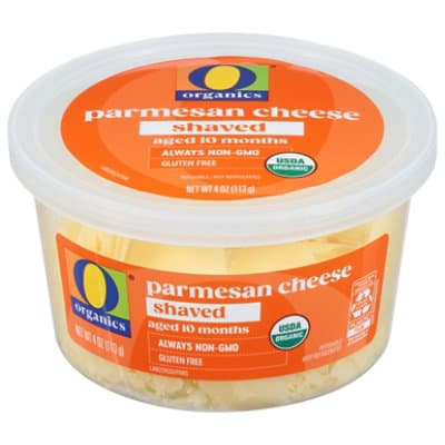 O Organics Organic Cheese Parmesan Shaved Aged 10 Months