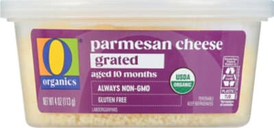 O Organics Organic Cheese Parmesan Grated Aged 10 Months