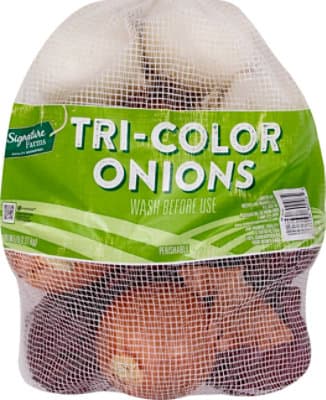 Signature Farms Tri Color Onion Prepacked Bag