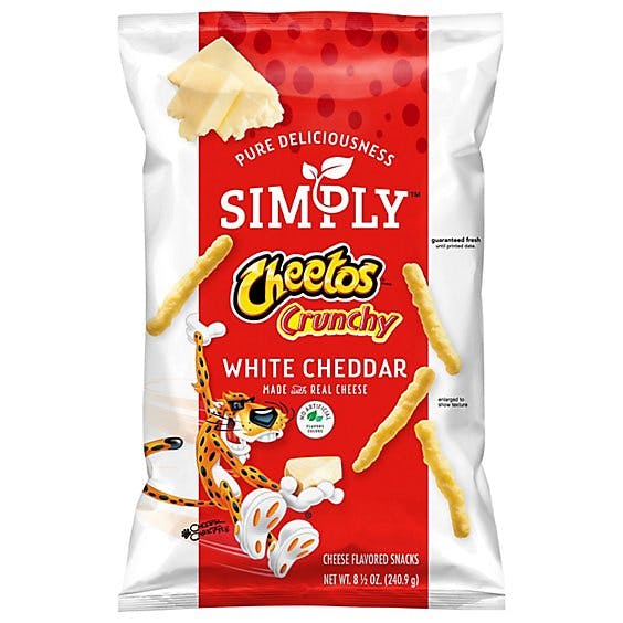 Is it Pescatarian? Cheetos Simply Crunchy Cheese Flavored Snacks White Cheddar