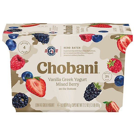 Is it Low FODMAP? Chobani Hero Batch Vanilla With Mixed Berry On The Bottom