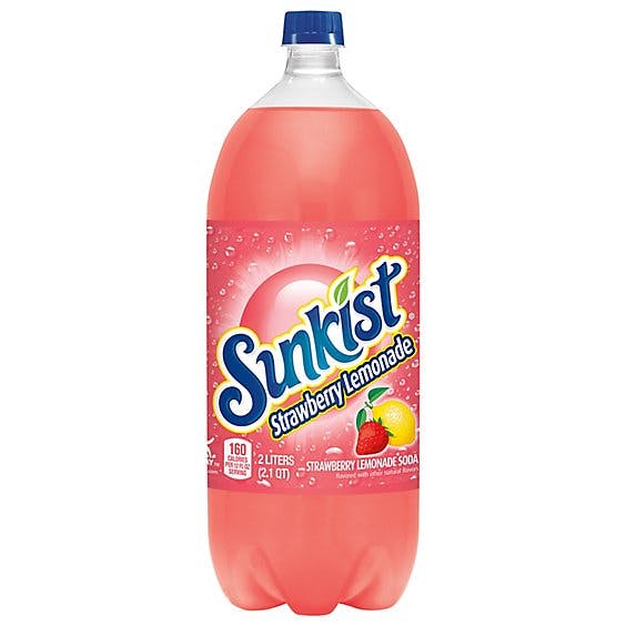Sunkist Strawberry Lemonade Soda, 2 L