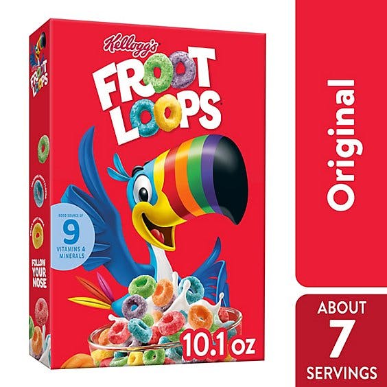 Is it Vegetarian? Froot Loops Fruit Flavored Breakfast Cereal Original