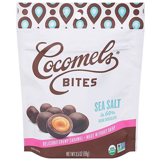 Is it Pescatarian? Cocomels Organic Sea Salt Chocolate-covered Bites