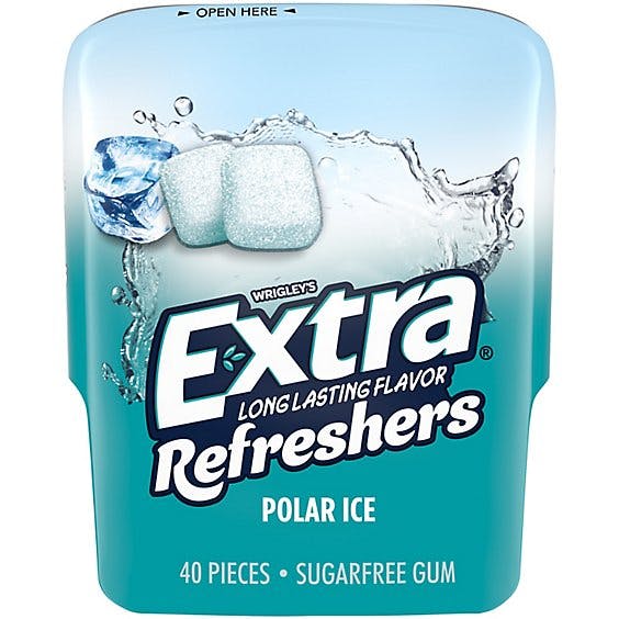 Extra Refreshers Sugar Free Chewing Gum Polar Ice