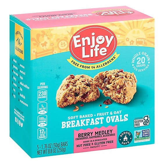 Is it Vegetarian? Enjoy Life Bar Breakfast Oval, Berry Medley