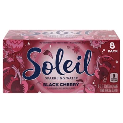 Soleil Black Cherry Sparkling Water