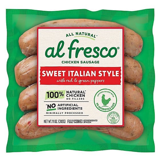 Is it Tree Nut Free? Al Fresco Sweet Italian Style With Red And Green Peppers Chicken Sausage