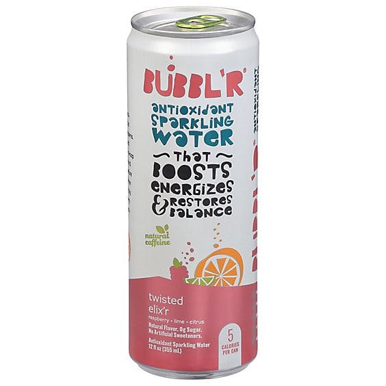 Is it Gluten Free? Bubbl'r Antioxidant Sparkling Water Twisted Elix'r - Raspberry, Lime, Citrus