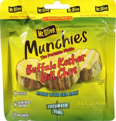 Mt Olive Buffalo Kosher Dill Chips In Pouches