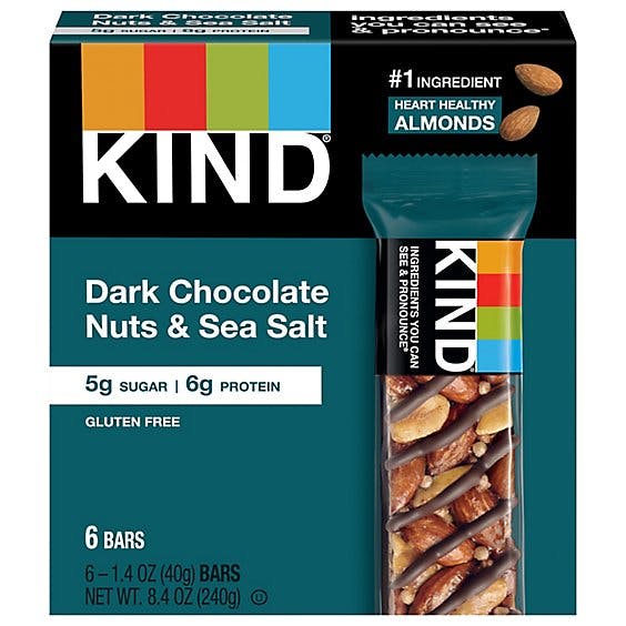 Is it Fish Free? Kind Snacks Dark Chocolate Nuts And Sea Salt Bars