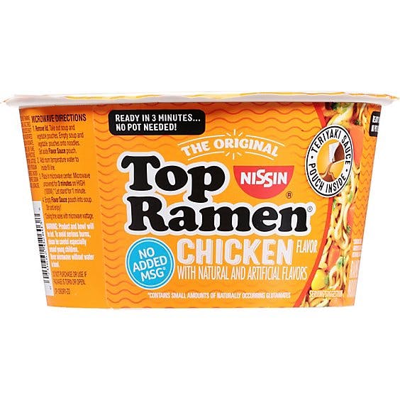 Is it Low FODMAP? Nissin Top Ramen Bowl Chicken
