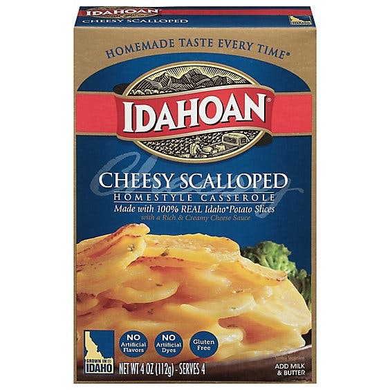 Is it Soy Free? Idahoan Homestyle Casserole Cheesy Scalloped With Creamy Cheese Sauce
