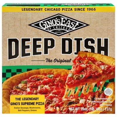 Ginos East Of Chicago Pizza Chicago Deep Dish Supreme