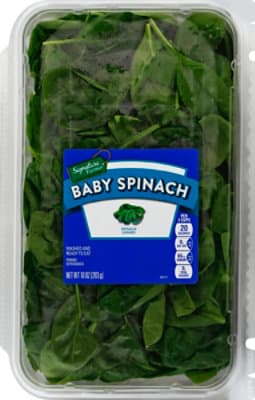 Signature Farms Spinach Baby Clamshell