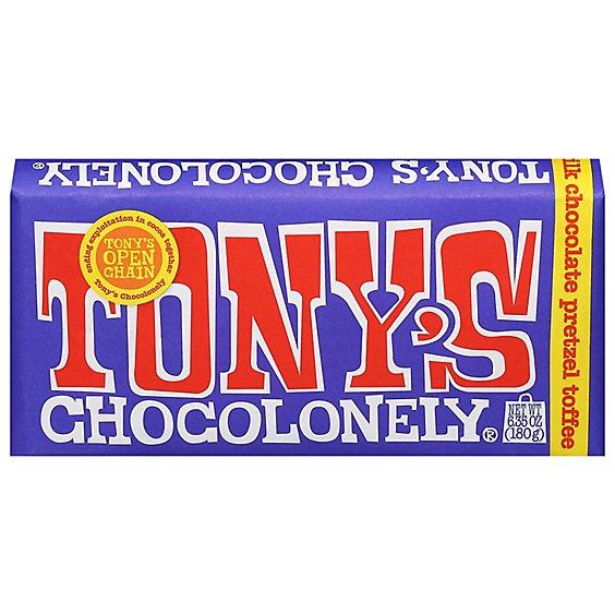 Is it Gelatin Free? Tony's Chocolonely 42% Dark Milk Chocolate Pretzel Toffee Bar