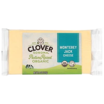 Clover Organic Farms Cheese, Monterey Jack, Organic