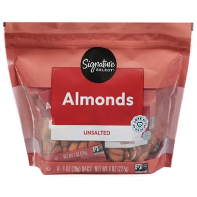 Signature Select/Farms Natural Unsalted Almonds Multipack