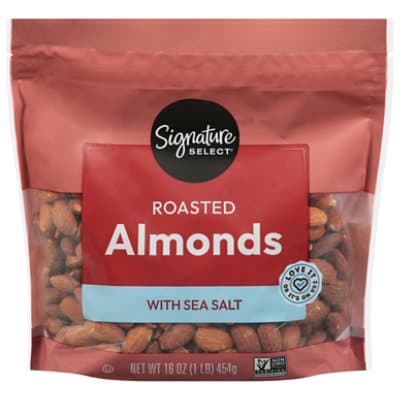 Signature Select/Farms Almonds With Sea Salt