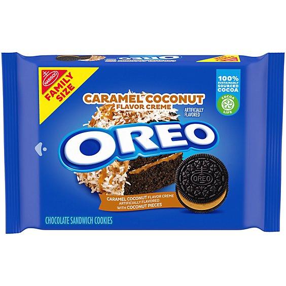 Is it Peanut Free? Oreo Caramel Coconut Flavored Creme Chocolate Sandwich Cookies