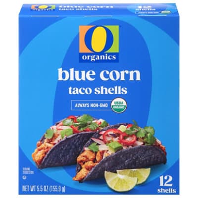 O Organics Taco Shells Blue Corn