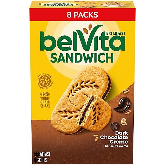 Is it Sesame Free? Belvita Sandwich Breakfast Biscuit Dark Chocolate Creme