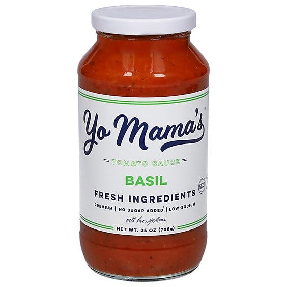 Is it Vegetarian? Yo Mama's Foods Gluten-free, Keto, Tomato Basil Pasta Sauce