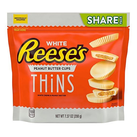 Is it Fish Free? Reeses Peanut Butter Cups White Thins Bag