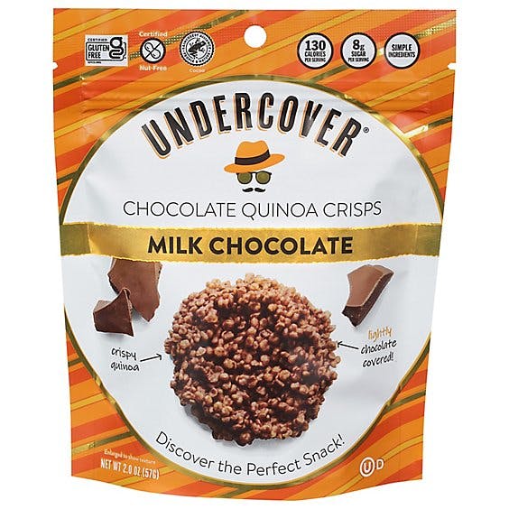 Is it Egg Free? Undercover Milk Chocolate Crispy Quinoa Snack