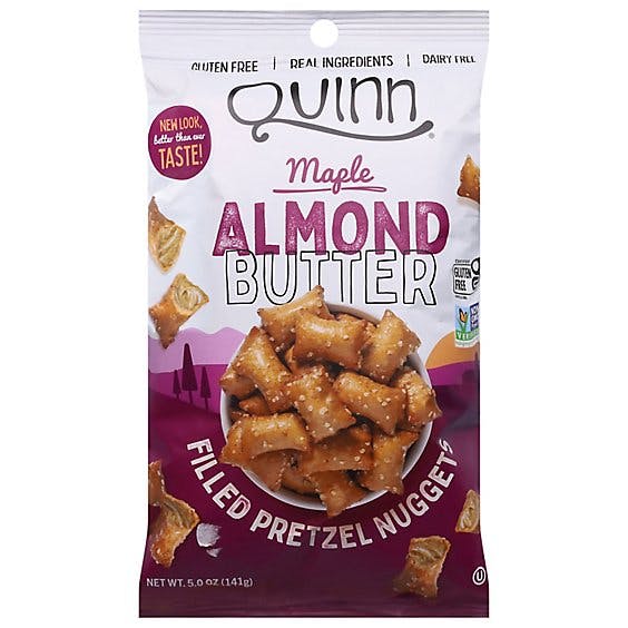 Is it Gluten Free? Quinn Snacks Creamy Almond Butter Filled Pretzel Nuggets