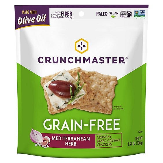 Is it Vegetarian? Crunchmaster Crackers Grain Free Mediterranean Herb