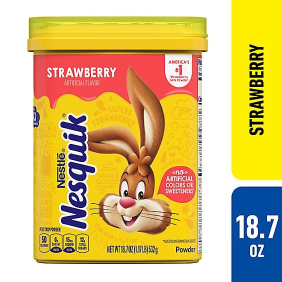 Is it Dairy Free? Nesquik Strawberry Flavor Powder Drink Mix