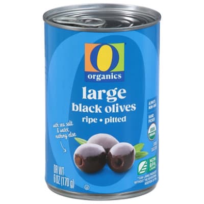 O Organics Olives Ripe Pitted Large