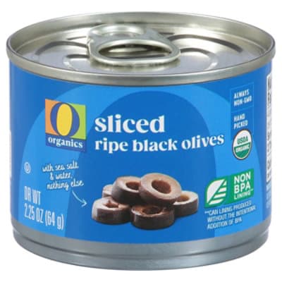 O Organics Olives Ripe Sliced