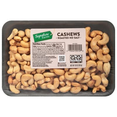 No Salt Roasted Cashews Prepackaged