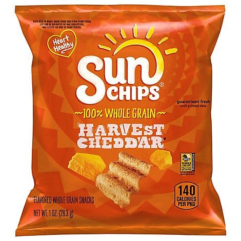 Is it Vegan? Sunchips Harvest Cheddar Flavored Whole Grain Snacks