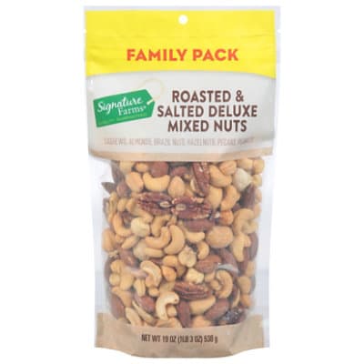 Deluxe Roasted & Salted Mixed Nuts Prepackaged