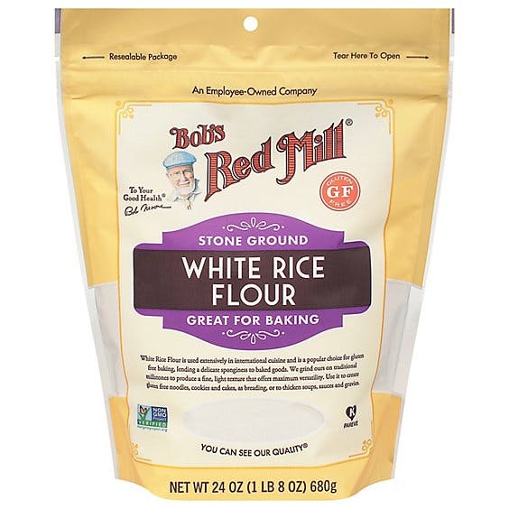 Is it Wheat Free? Bobs Red Mill Flour White Rice Stone Ground Gluten Free Non Gmo