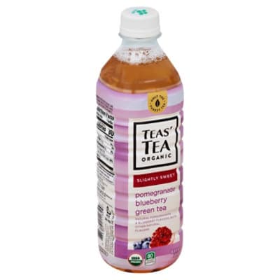 Teas Tea Green Tea Organic Pomegranate Blueberry Slightly Sweetened