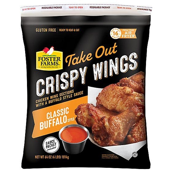 Is it Lactose Free? Foster Farms Take Out Crispy Wings Classic Buffalo