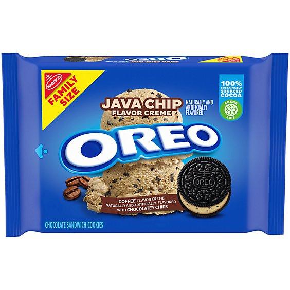 Is it Pescatarian? Oreo Cookies Sandwich Java Chip Flavored Creme Chocolate