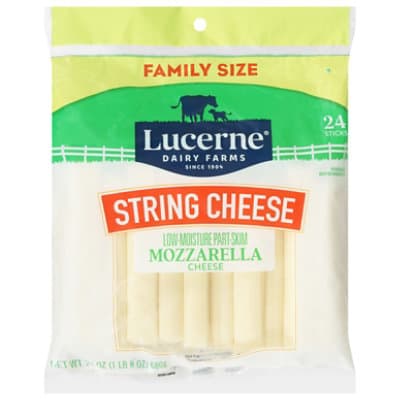 Lucerne Dairy Farms Low-Moisture Part-Skim Mozzarella String Cheese
