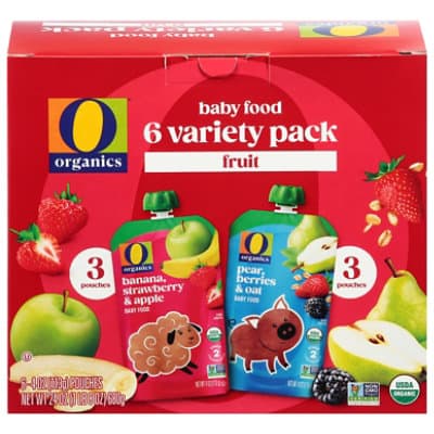 O Organics Baby Fd Fruit Variety Pack Pouch