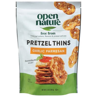 Open Nature Pretzel Thins Garlic Parmesan
