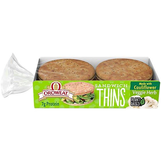 Is it Sesame Free? Oroweat Vegetable Herb Cauliflower Sandwich Thins Rolls