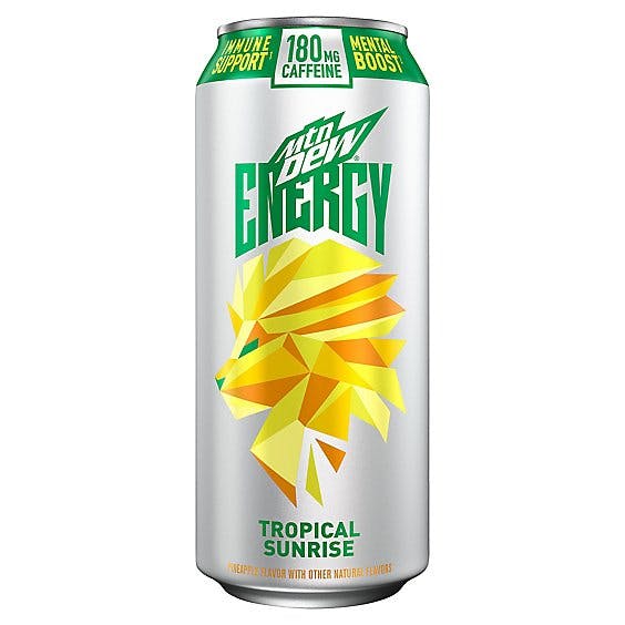 Is it Tree Nut Free? Mtn Dew Energy Tropical Sunrise